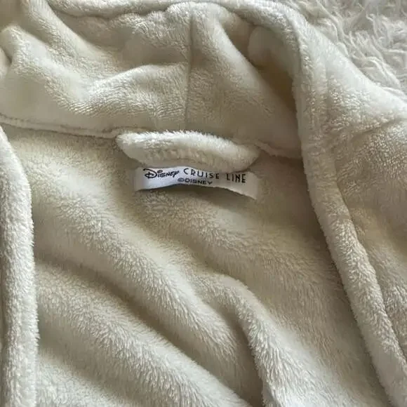 Disney Cruise Line Deluxe Plush Embroidered Spa Robe - Picture 3 of 4